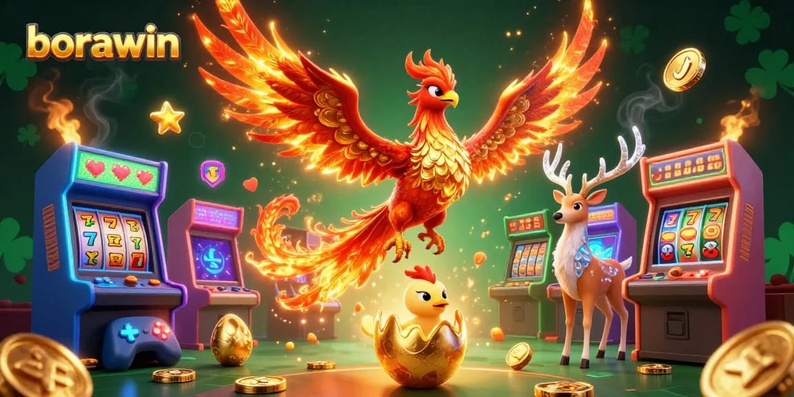 Experimente slots emocionantes e a emoção de jackpots na borawin com uma deslumbrante ilustração de cassino em 3D.