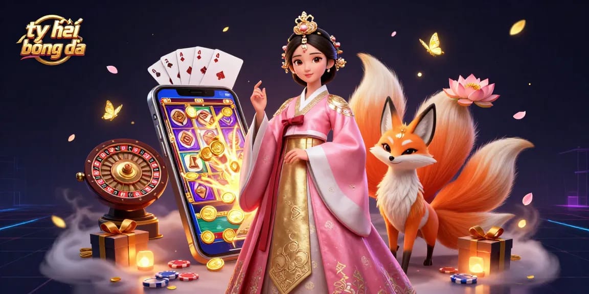 Experience thrilling tỷ lệ bóng đá with a dynamic 3D scene featuring elegant characters and vibrant casino elements.