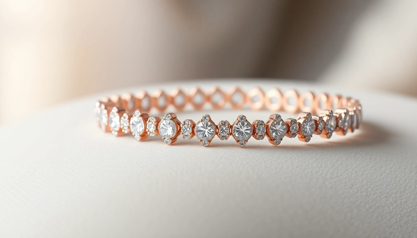 Sparkling Diamond by the yard bracelet elegantly highlighting its stunning craftsmanship.