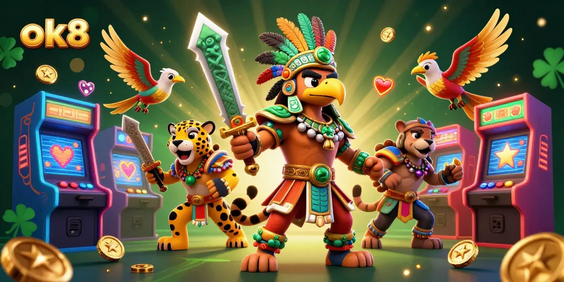 Experience the thrill of winning with ok8's vibrant casino scene featuring dynamic gaming elements.