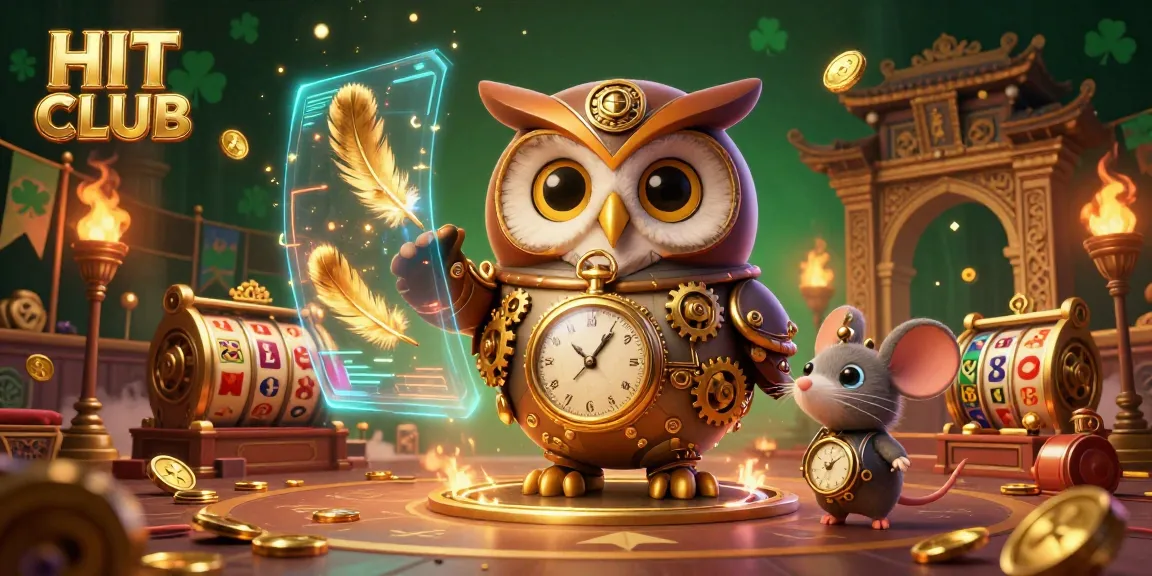 Immerse yourself in the HIT CLUB gaming experience with a vibrant casino illustration filled with excitement and energy.
