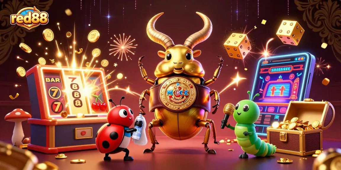 Join the action with the vibrant red88 jackpot scene filled with dynamic casino elements and characters.