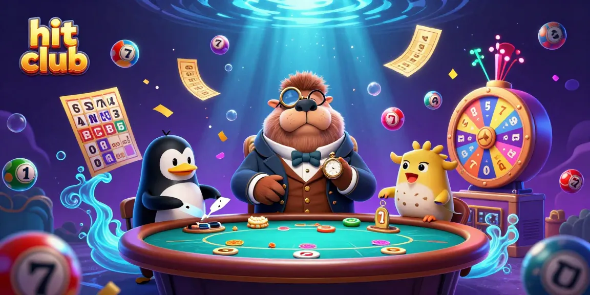Experience thrilling action at hit club with our colorful slot game scene featuring whimsical characters.