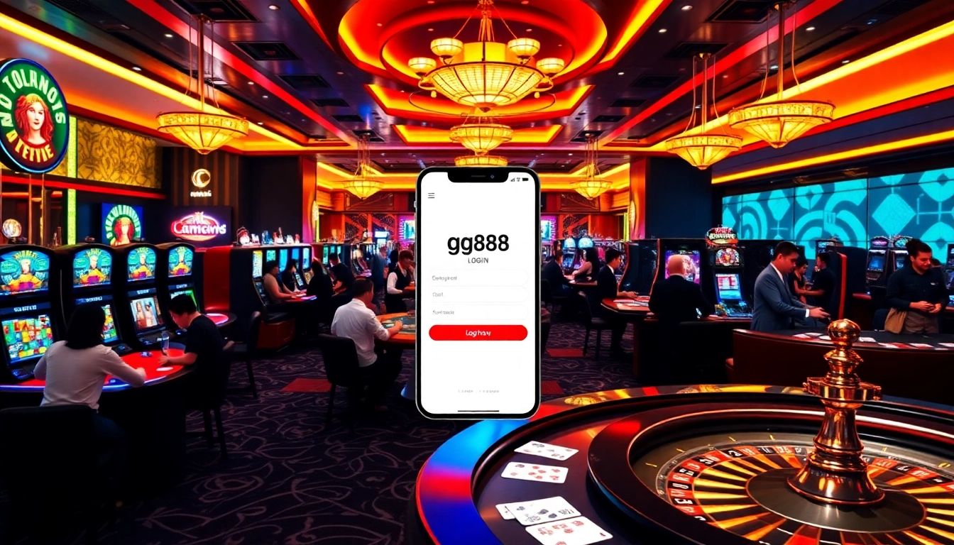 Players enjoying an engaging gaming experience with gg88 login mobile on a sleek casino platform.