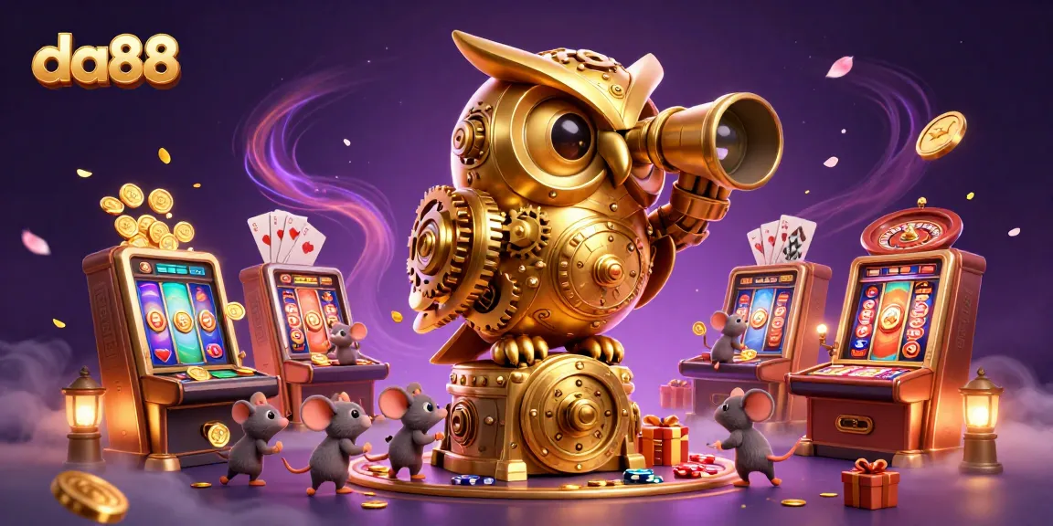 Experience thrilling gaming with da88's colorful slots and enchanting characters in a vibrant casino