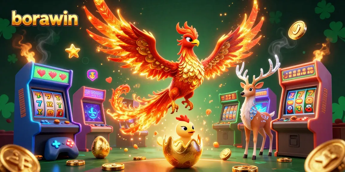 Experimente slots emocionantes e a emoção de jackpots na borawin com uma deslumbrante ilustração de cassino em 3D.