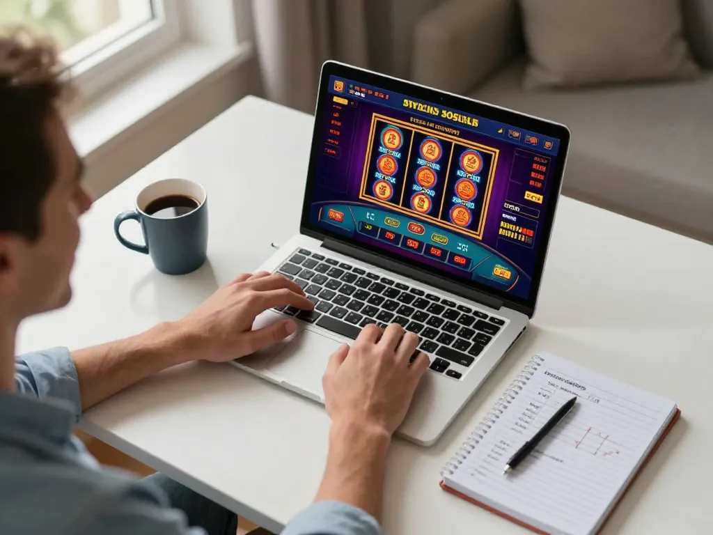 Engaging online gaming at home with virtual slot machines on Jun 88 platform.