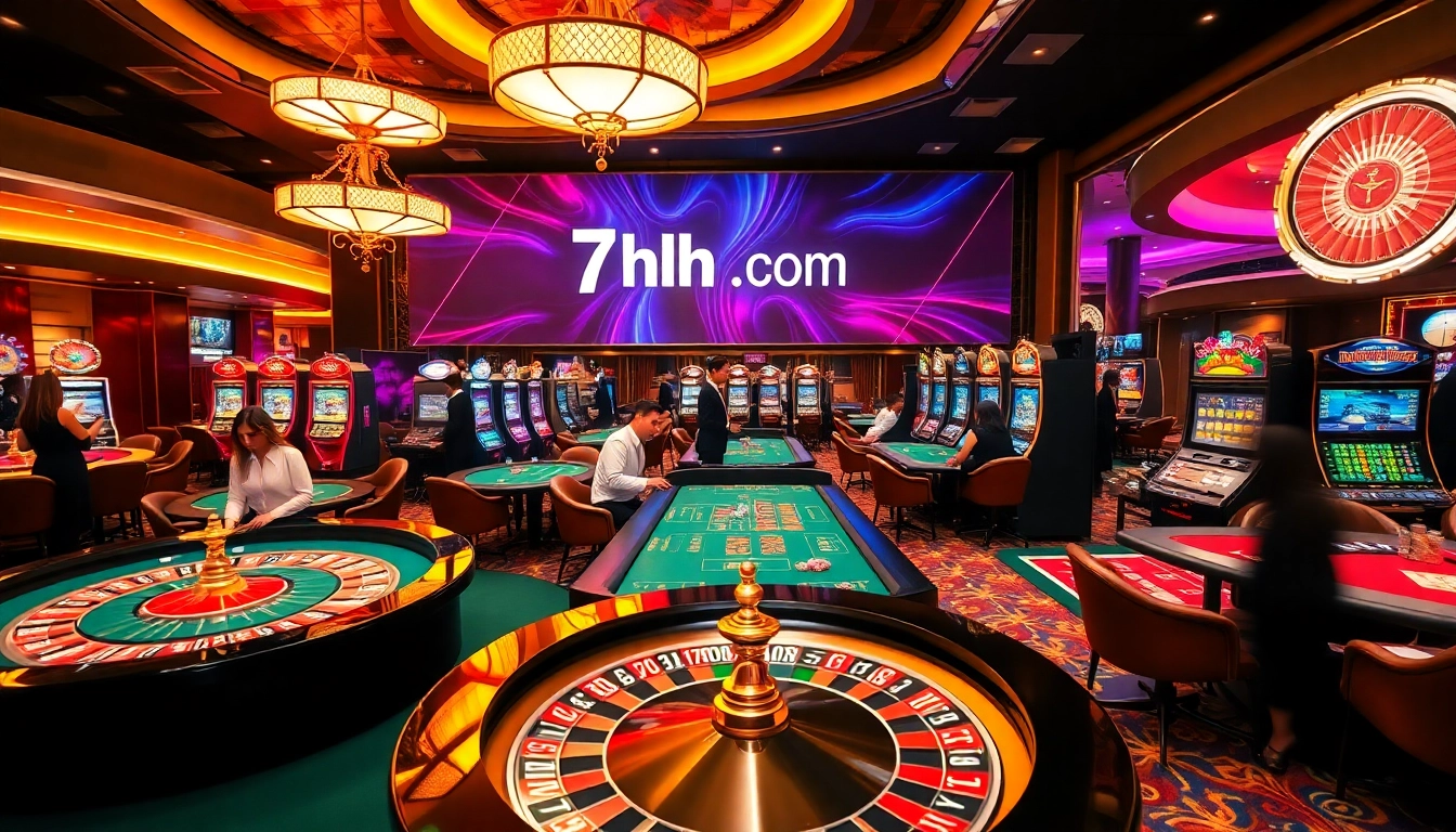 Experience the excitement of gambling at 7hh.br.com with professional dealers and vibrant slot machines.