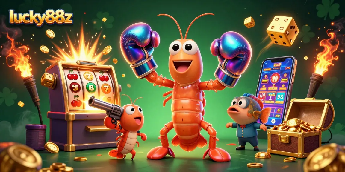 Experience thrilling gameplay at lucky88z with vibrant 3D characters and exciting casino elements.