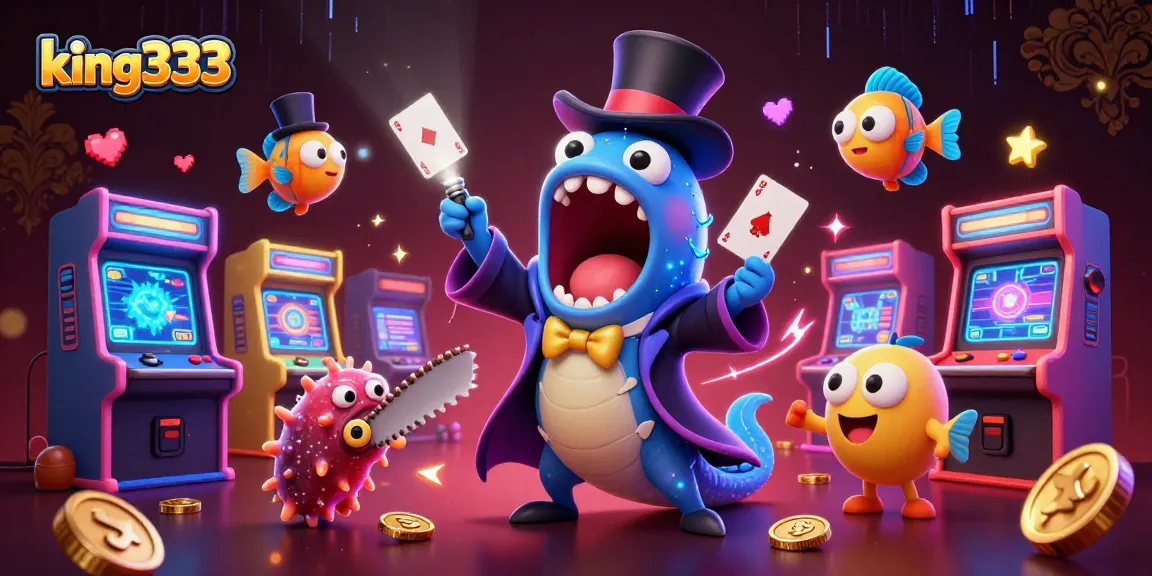 Experience thrilling card tricks at king333 with enchanting sea creatures in a vibrant casino scene.