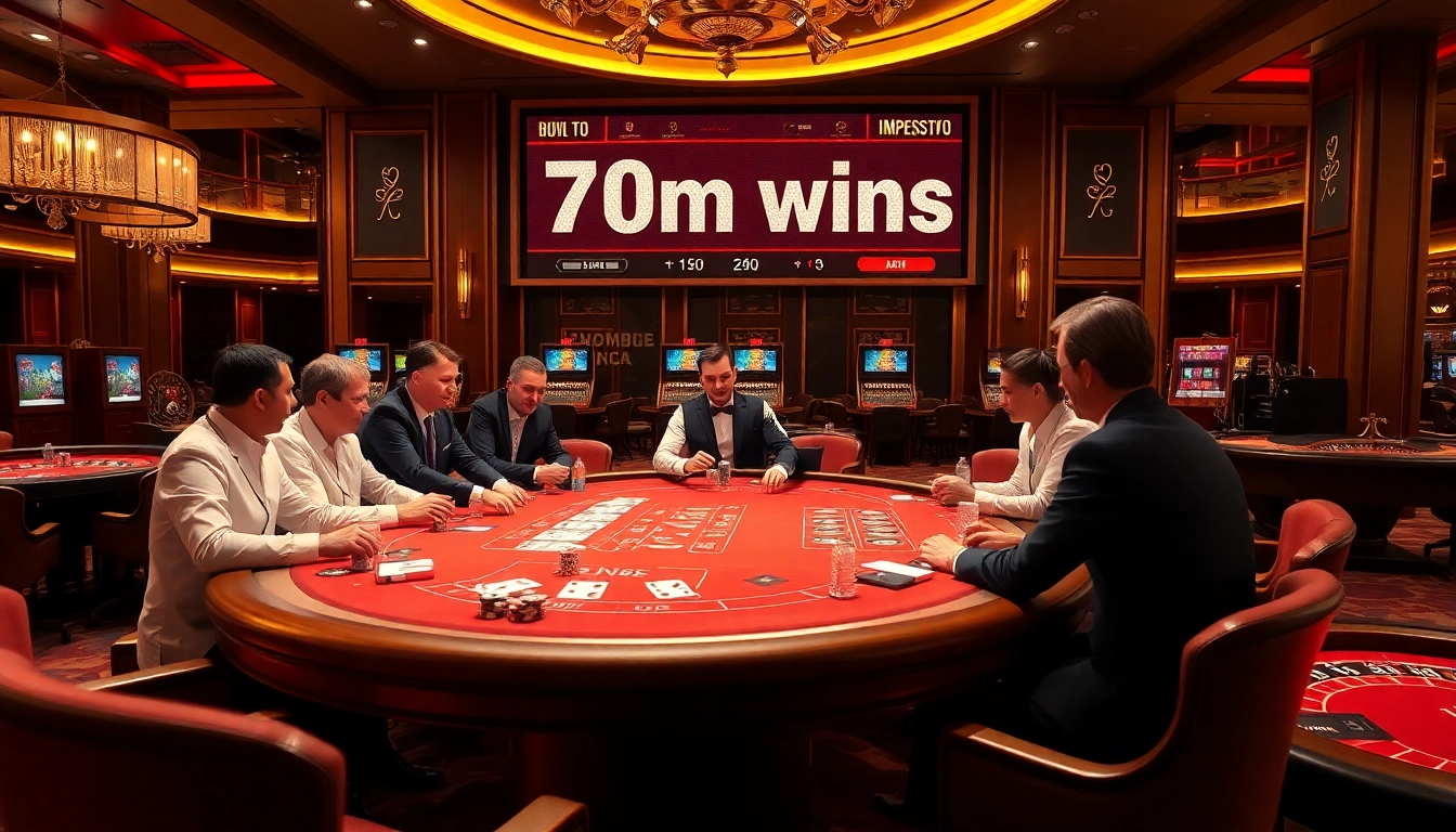 Experience high-stakes excitement at the 7m poker table with chips and cards.