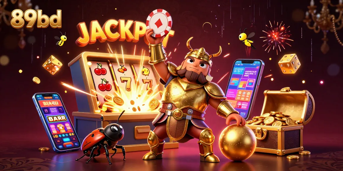 Experience thrilling casino action with 89bd's jackpot scene showcasing vibrant characters.