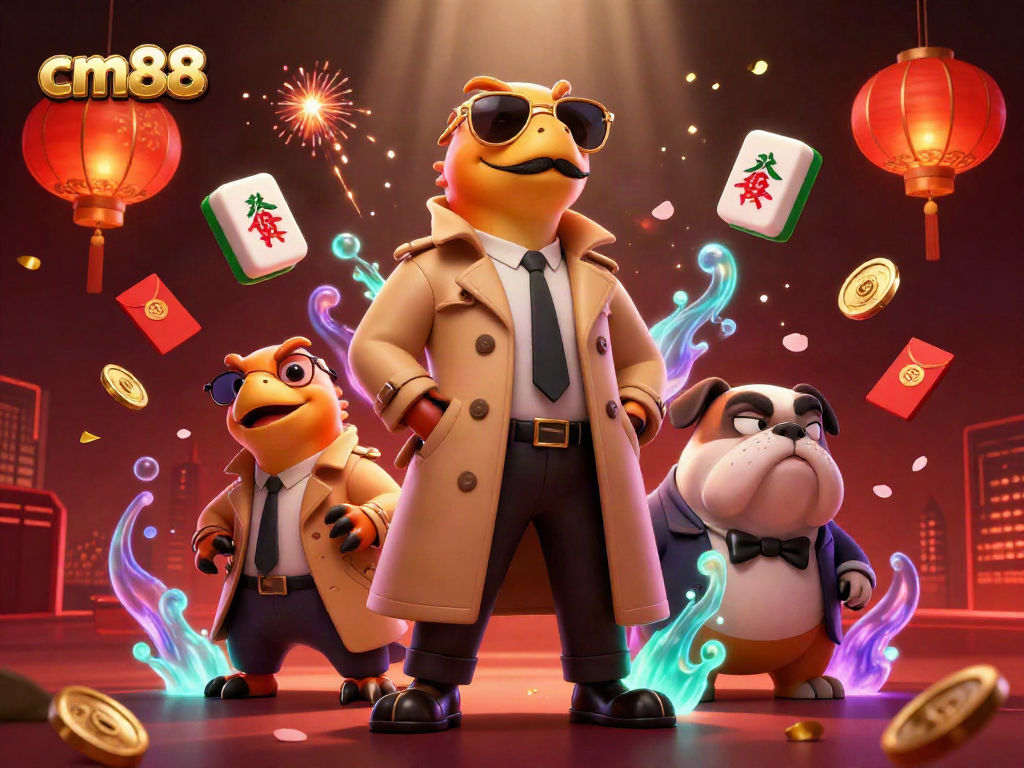 Experience thrilling gaming excitement with cm88 in a vibrant casino illustration.
