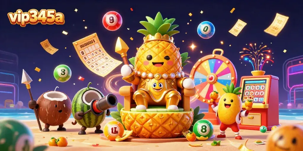 Experience the vibrant world of vip345a online casino with golden characters and game elements in action.