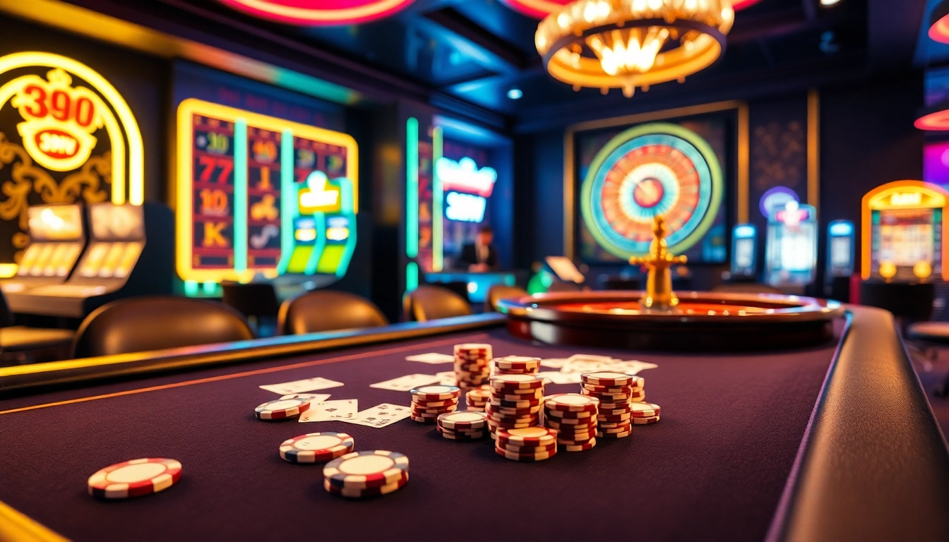 Engage with high-stakes poker at 399w's luxurious casino setting featuring professional dealers.