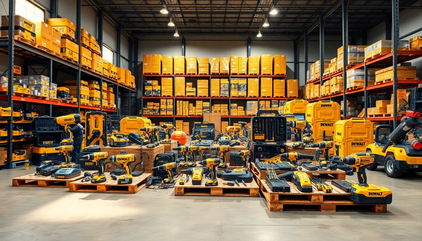Discover the best mix of DeWalt tools pallets (50 units) in wholesale liquidation for nationwide shipping.