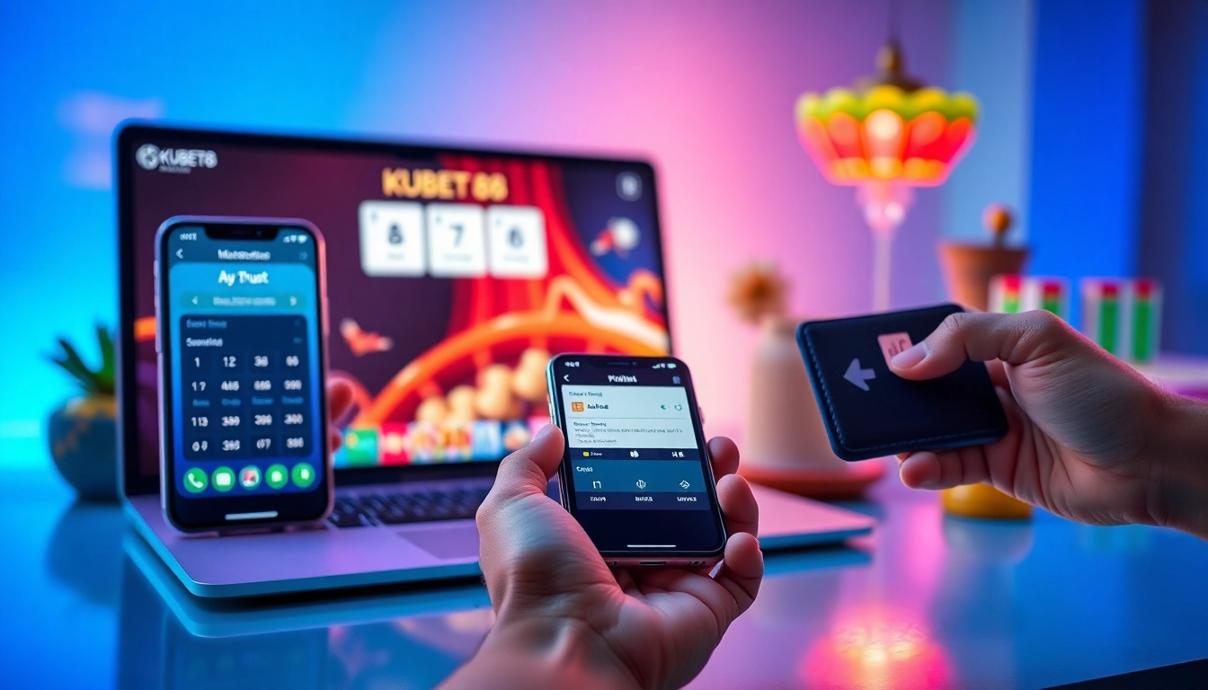 Nạp Tiền KUBET88 – Bước Thiết Yếu Để Trải Nghiệm Giải Trí with smartphone app interface for secure deposits.