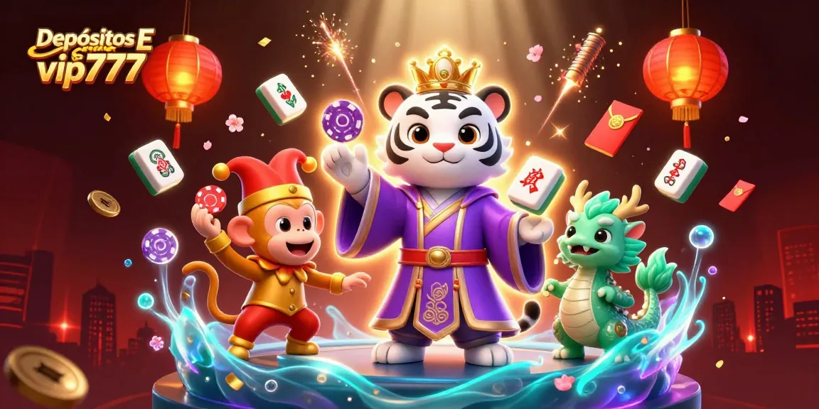 Experience quick and secure Depósitos E Saques vip777 with vibrant casino elements and characters!
