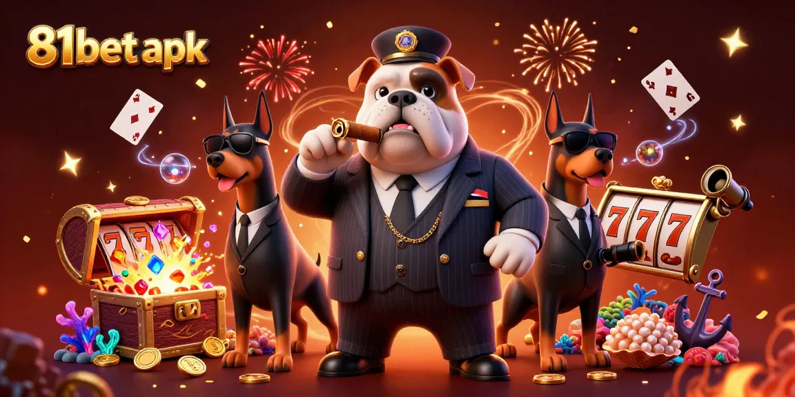 Play exciting games with 81bet apk, featuring vibrant casino elements and dynamic characters.