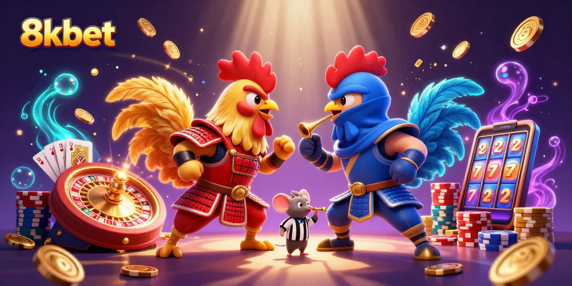 Experience thrilling gaming action with 8xbet’s dynamic rooster standoff, winnings flow and excitement builds!