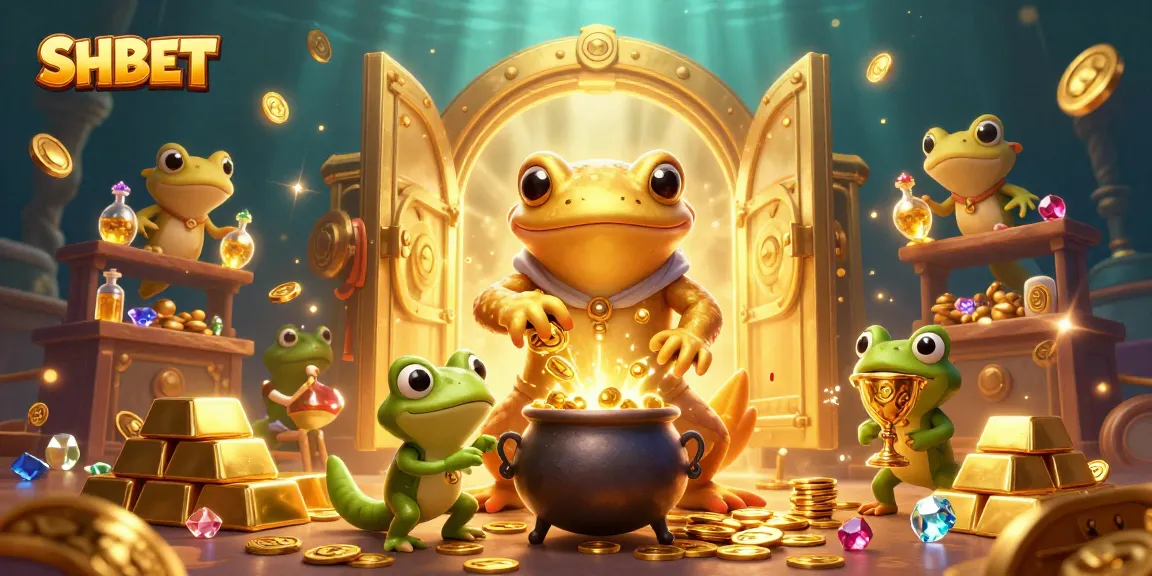 SHBET immerses players in golden treasure discoveries within a vibrant casino environment.