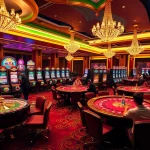 Experience the excitement of Hi88 Casino with vibrant gaming tables and luxury ambiance.