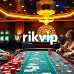 Experience the thrill of online gambling at rikvip with vibrant casino tables and exciting games.