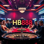 Players enjoying high-stakes poker at HB888 Casino, featuring a thrilling atmosphere.