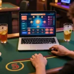 Enjoying online gaming with lc 88 on a laptop in a cozy home setup.