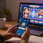 Engaging with the 81ff app for online slots in a cozy home setting