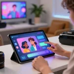 Engaging user interaction with crush on AI platform in a modern workspace