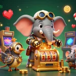 Experience high-stakes gaming excitement with MM88's vibrant 3D casino illustration.