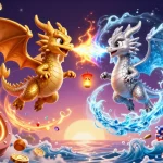 Experience thrilling games at iwin club with dazzling dragons and vibrant casino elements.
