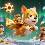 Engage in dynamic gaming with bdjl's superhero dog and crypto-themed elements.