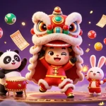 Engage in vibrant gaming with 789bet featuring dynamic lottery balls and festive characters.