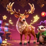 Experience fast payouts casinos with a vibrant 3D illustration showcasing arcade game machines and enchanting characters.