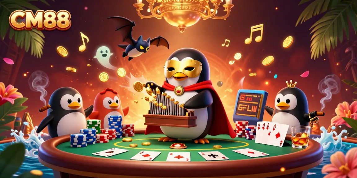Engage with CM88's thrilling casino experience featuring vibrant characters and dynamic gameplay elements.