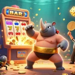 Experience exciting wins with Da88, featuring a vibrant 3D casino chaos illustration