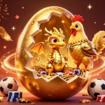 Experience thrilling sports betting at thvl trực tiếp bóng đá thay thế with dynamic 3D illustration filled with gold.
