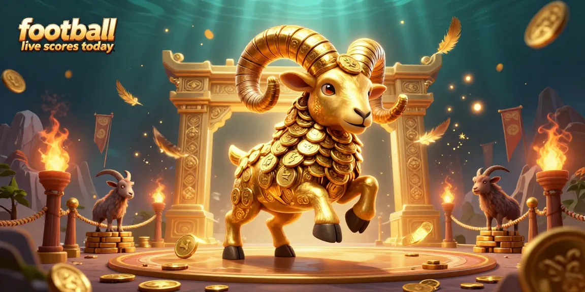 Enjoy thrilling football live scores today as a golden ram charges through an exciting betting arena.