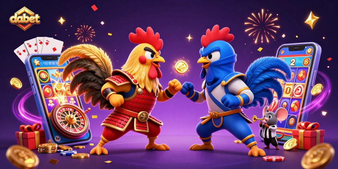Engage in exciting cockfighting action at Dabet with thrilling roosters in combat.