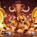 Experience football live scores today with thrilling gameplay in a vibrant prehistoric casino scene.