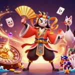 Engage with 33L through an exciting 3D illustration featuring stunning casino elements and vibrant characters.