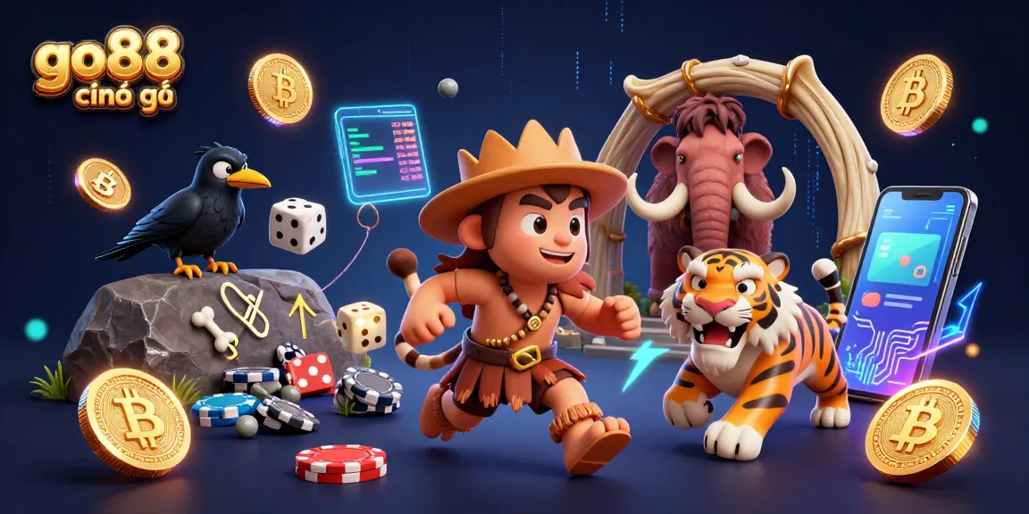 Play thrilling games at go88 chính thức, featuring vibrant 3D casino characters and crypto elements.