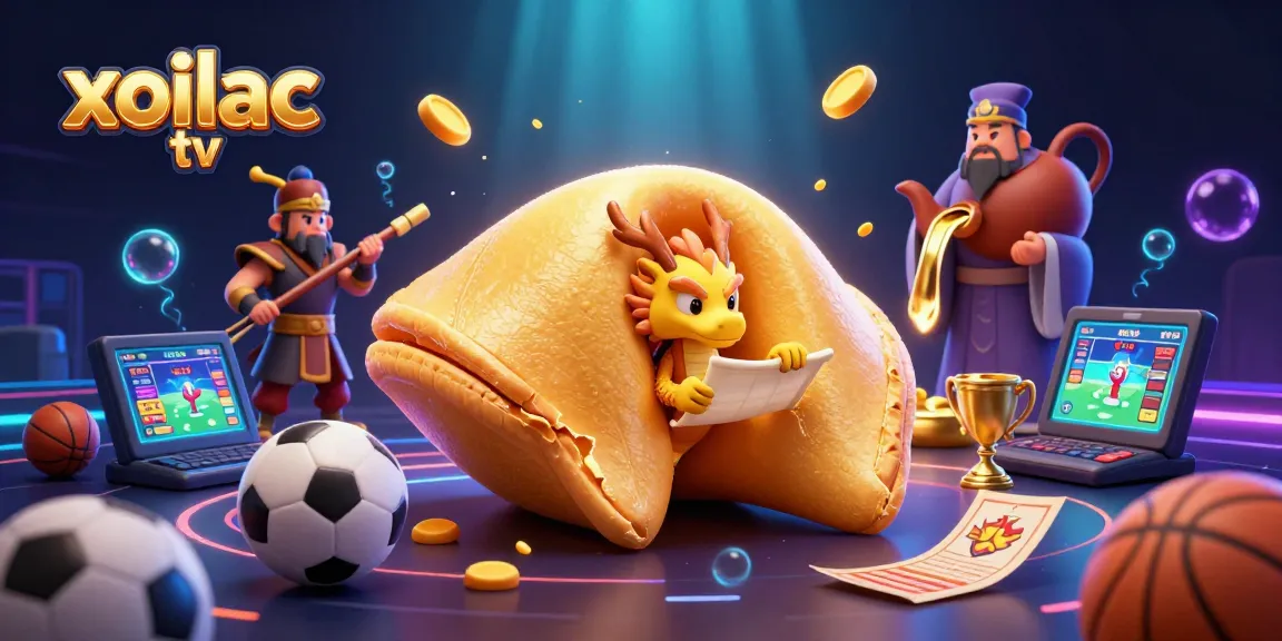 Xoilac TV offers top sports betting action, featuring dynamic characters with vibrant imagery.