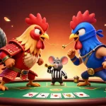 Engage with the thrilling action of sunwin88 at a vibrant poker showdown with dynamic characters.