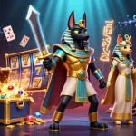 Experience thrilling casino action with OPEN88's vibrant, colorful 3D illustration filled with gaming treasures and excitement.