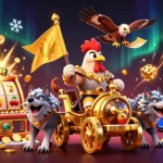 Engage in casino excitement with OK9's dynamic 3D casino scene featuring rich elements and vibrant energy.